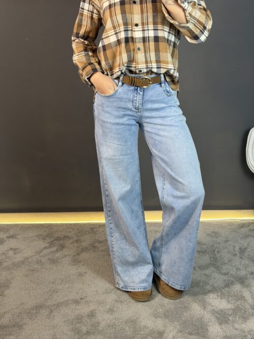 Jeans palazzo elasticizzato