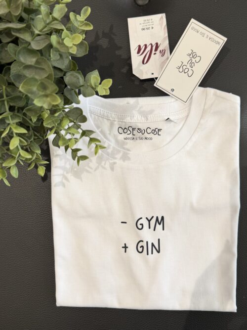 T-shirt "-gym + gin" - cosesucose