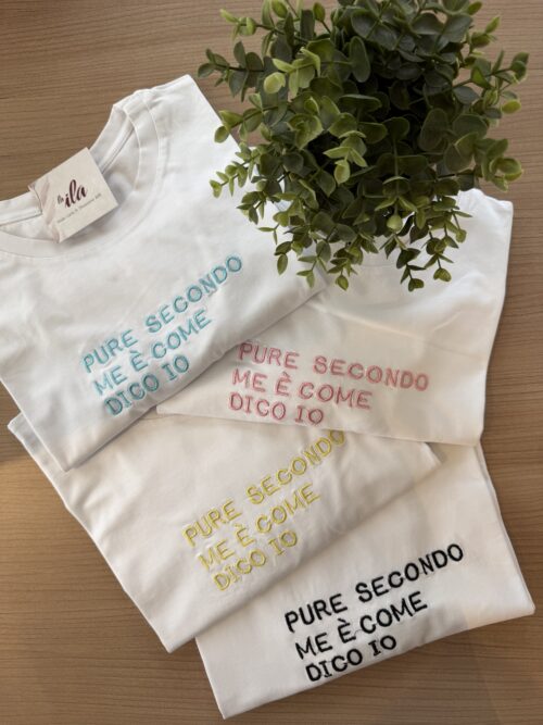 t-shirt "pure secondo me è come dico io "