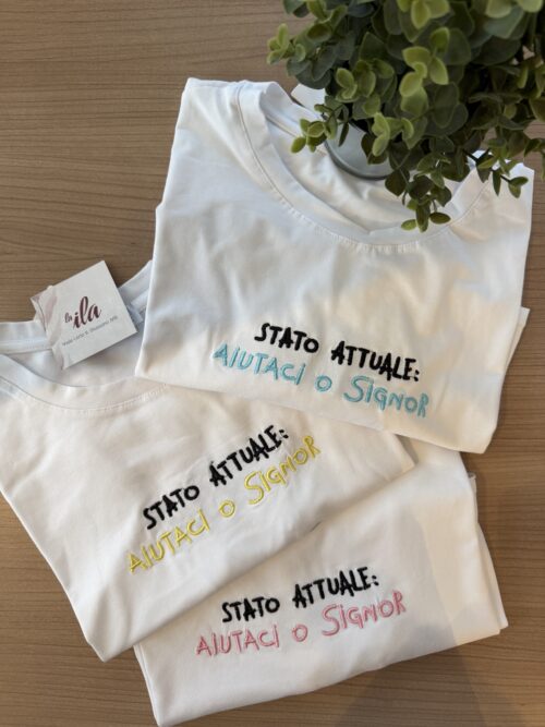 t-shirt "aiutaci o signor"