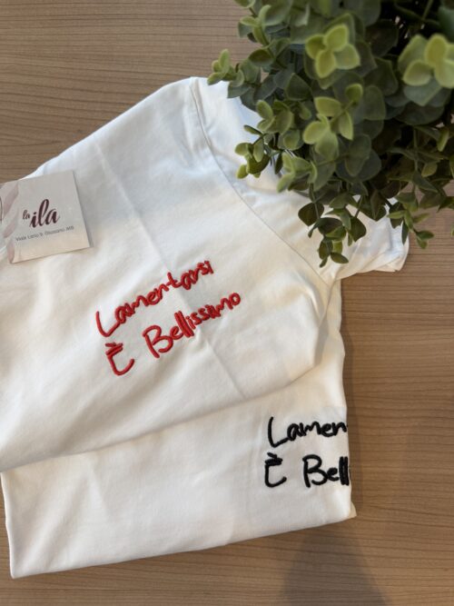 t-shirt "lamentarsi è bellissimo"