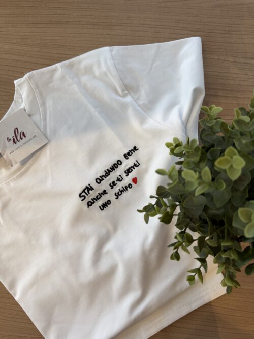 t-shirt "stai andando bene"