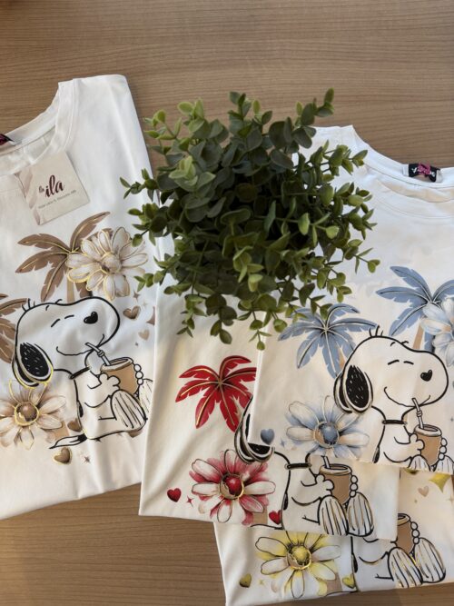 t-shirt "snoopy palme"