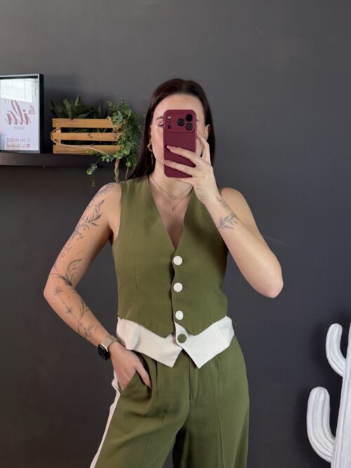 Gilet bicolor - jenè