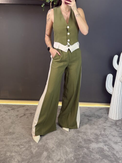 Pantalone bicolor - jenè