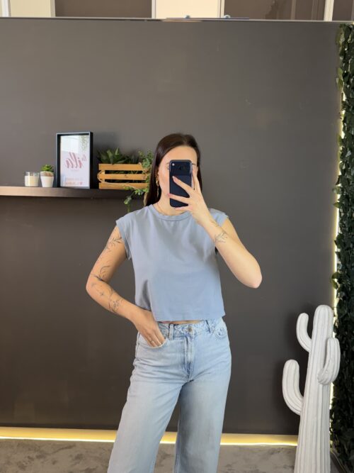 T-shirt basic crop - lokita