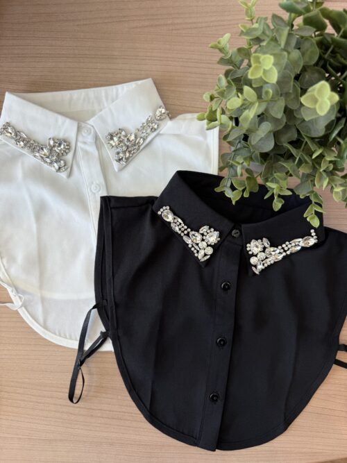 Colletto camicia swarowski