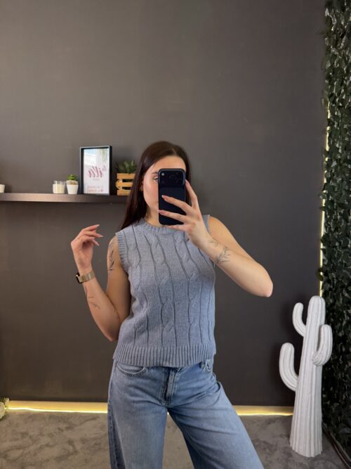 Gilet trecce